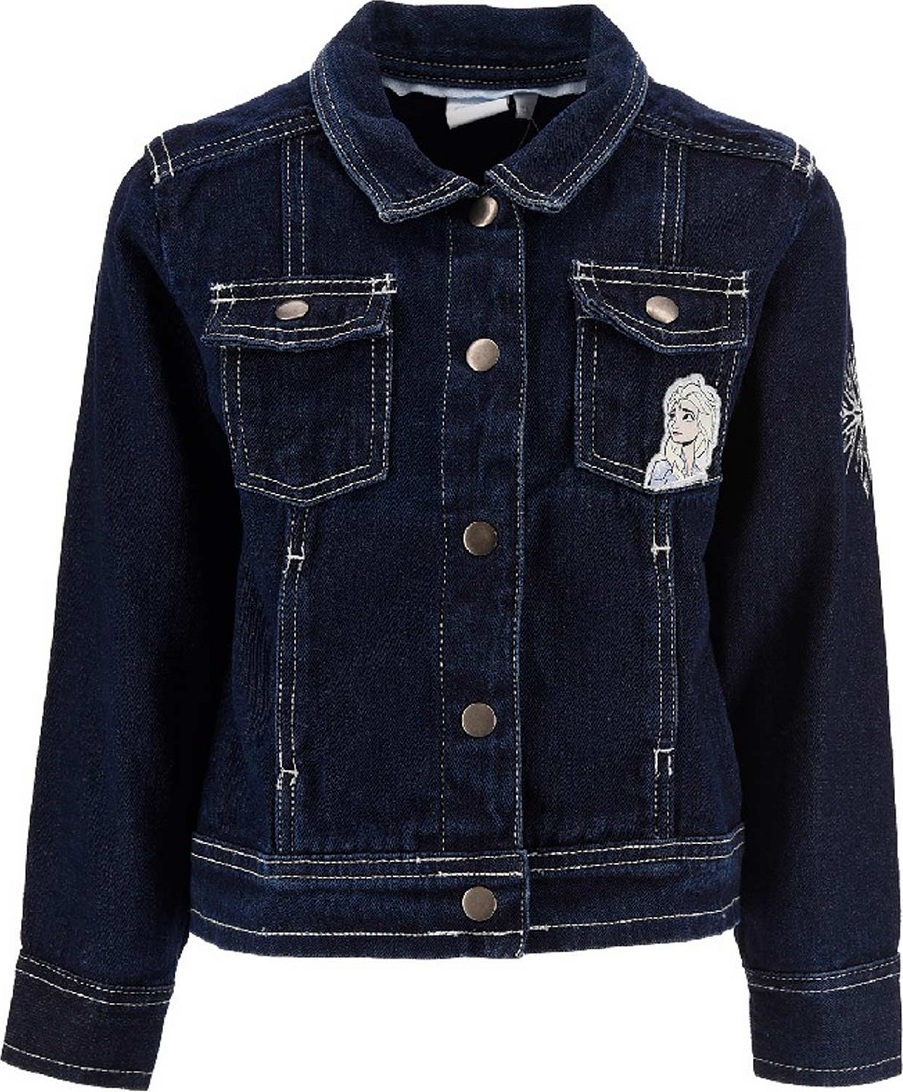 Tmavomodrá dievčenská džínsová bunda Disney Frozen Veľkosť: 104