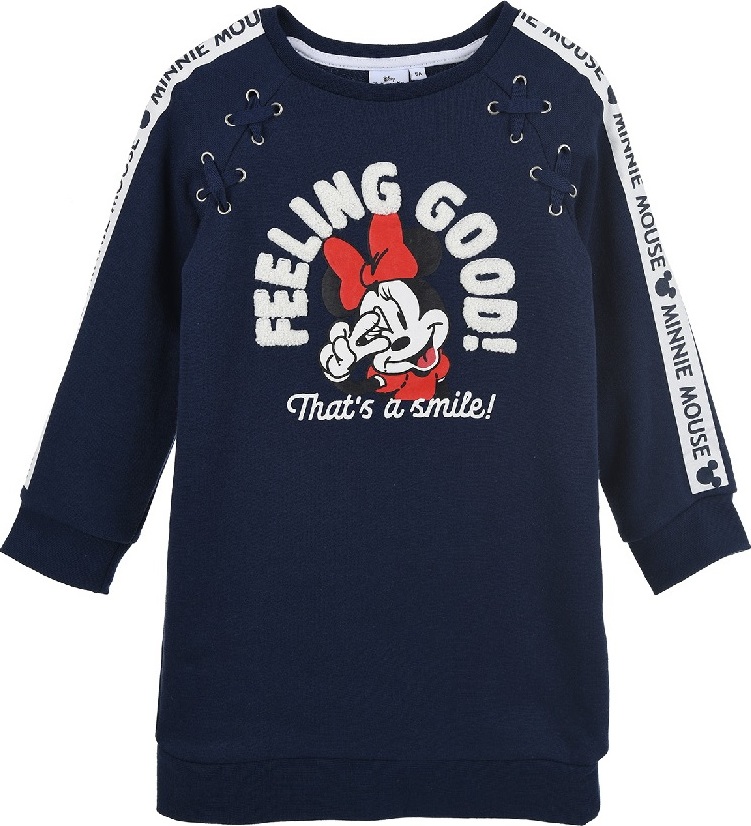 Tmavomodrá dievčenská tunika Disney Minnie Mouse Veľkosť: 128