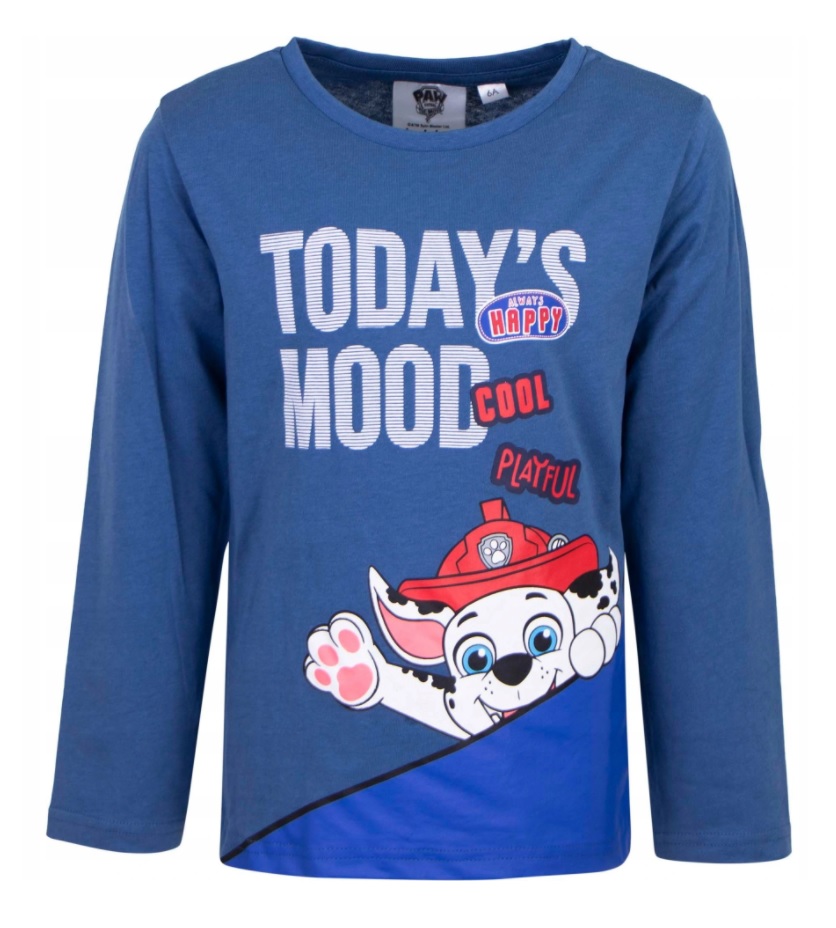 Modré dlhé tričko Paw Patrol Veľkosť: 116