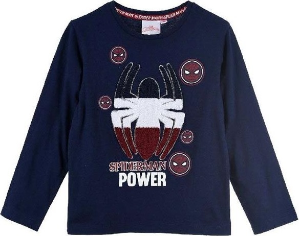Tmavomodré tričko s dlhým rukávom Spider-Man Veľkosť: 98