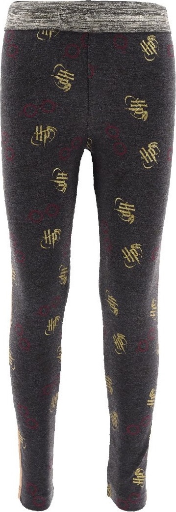 Čierne dievčenské legíny so vzorom Harry Potter Veľkosť: 116