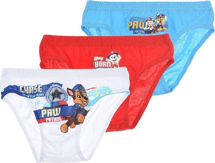 Modro-červeno-biely set chlapčenskej bielizne Paw Patrol Veľkosť: 116/128