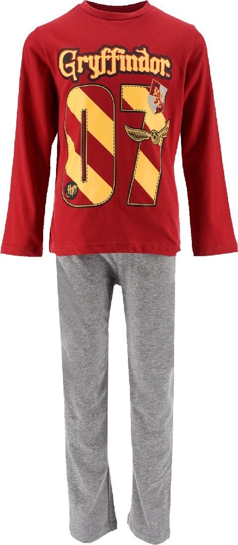 Vínovo-sivé dlhé pyžamo Harry Potter Veľkosť: 116