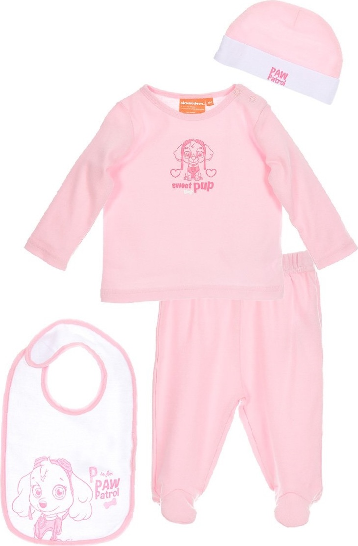 Ružový set pre dievčatká Paw Patrol Veľkosť: 50