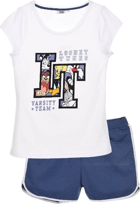 Bielo-modré letné pyžamo Looney Tunes Veľkosť: XL