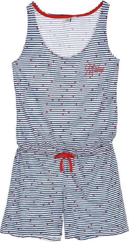 Dámsky overal na spanie Mickey Mouse - modrá/biela/červená Veľkosť: L