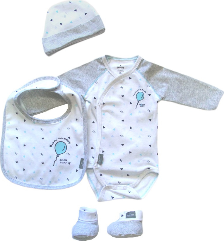 Hechter Štúdio Šedo-biely chlapčenský set Veľkosť: 71