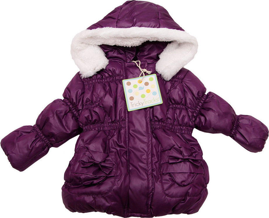 Tricky Tracks Fialová zimná prešívaná bunda Veľkosť: 68