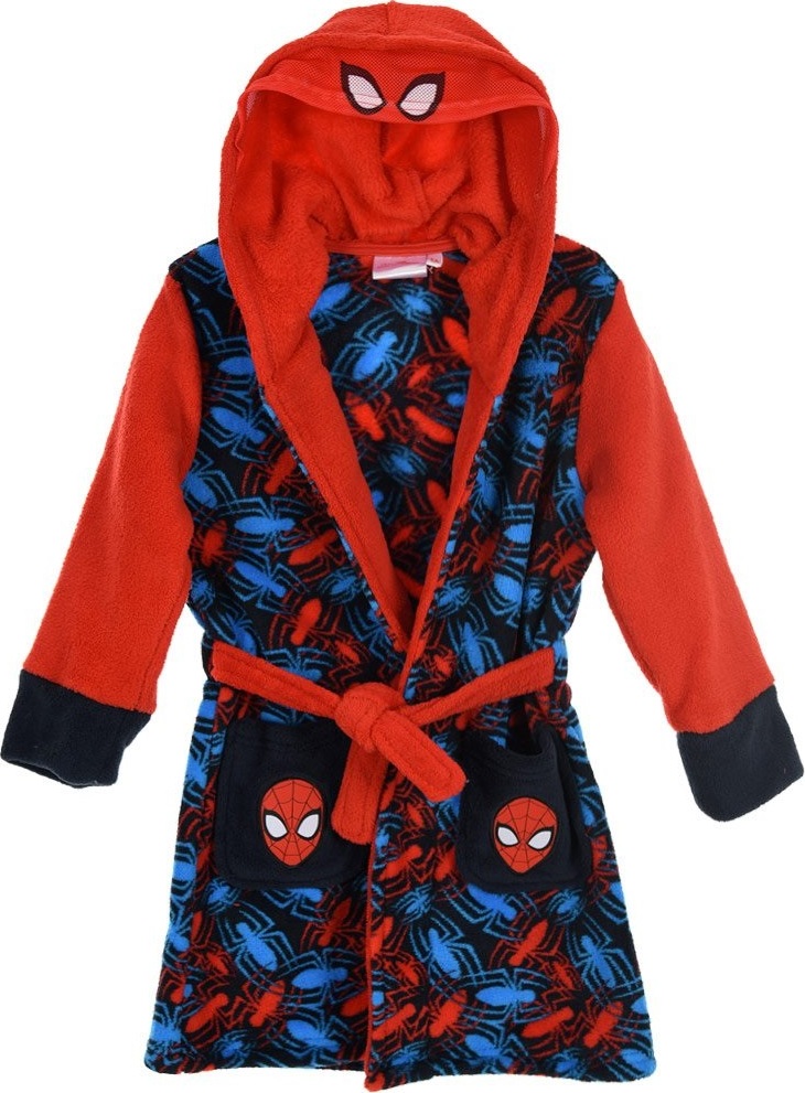 Červeno-čierny župan Spider-Man Veľkosť: 98
