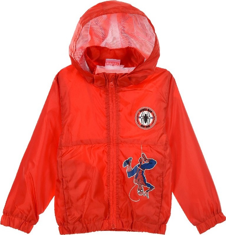 Červená vetrovka Spider-Man Veľkosť: 128