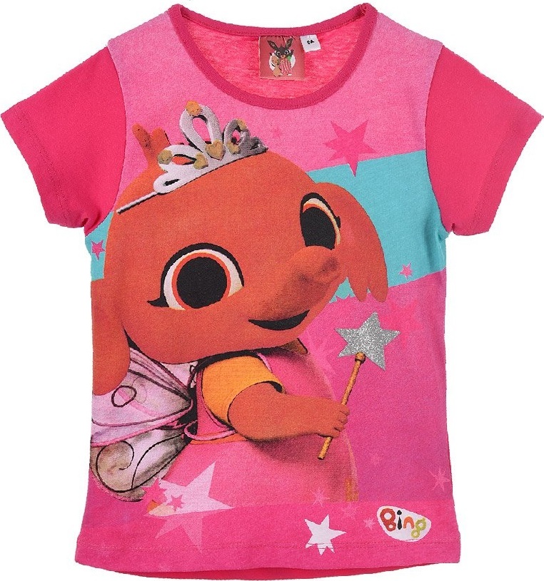 Bing ružové dievčenské tričko Veľkosť: 98