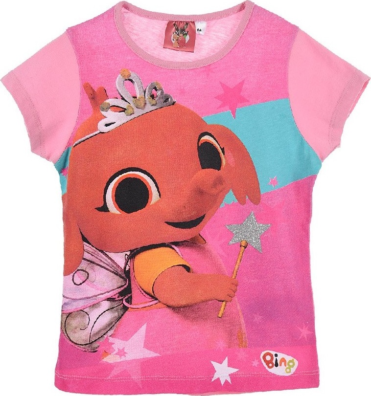 Bing ružové dievčenské tričko Veľkosť: 110