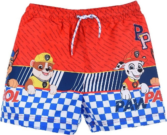 Červené chlapčenské plavky Paw Patrol Veľkosť: 116