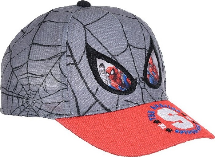 Šedá chlapčenská šiltovka Spider-Man Veľkosť: 52