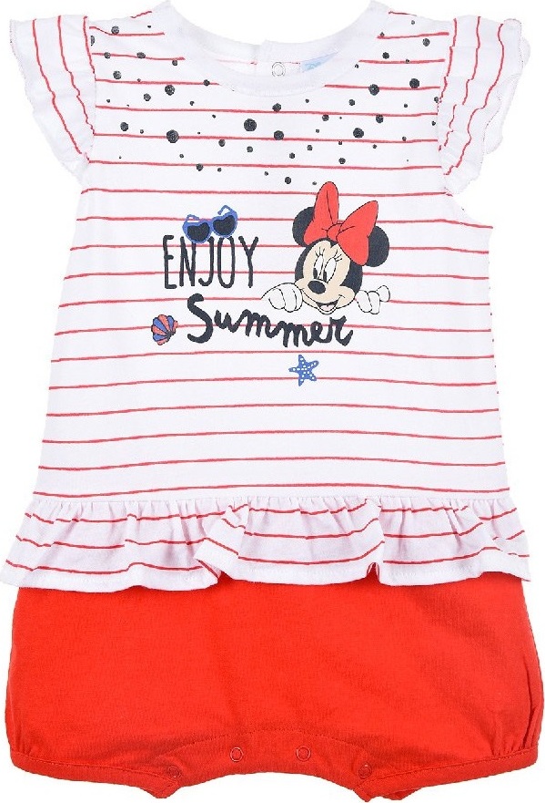 Bielo-červený overal Minnie Mouse Veľkosť: ONE SIZE