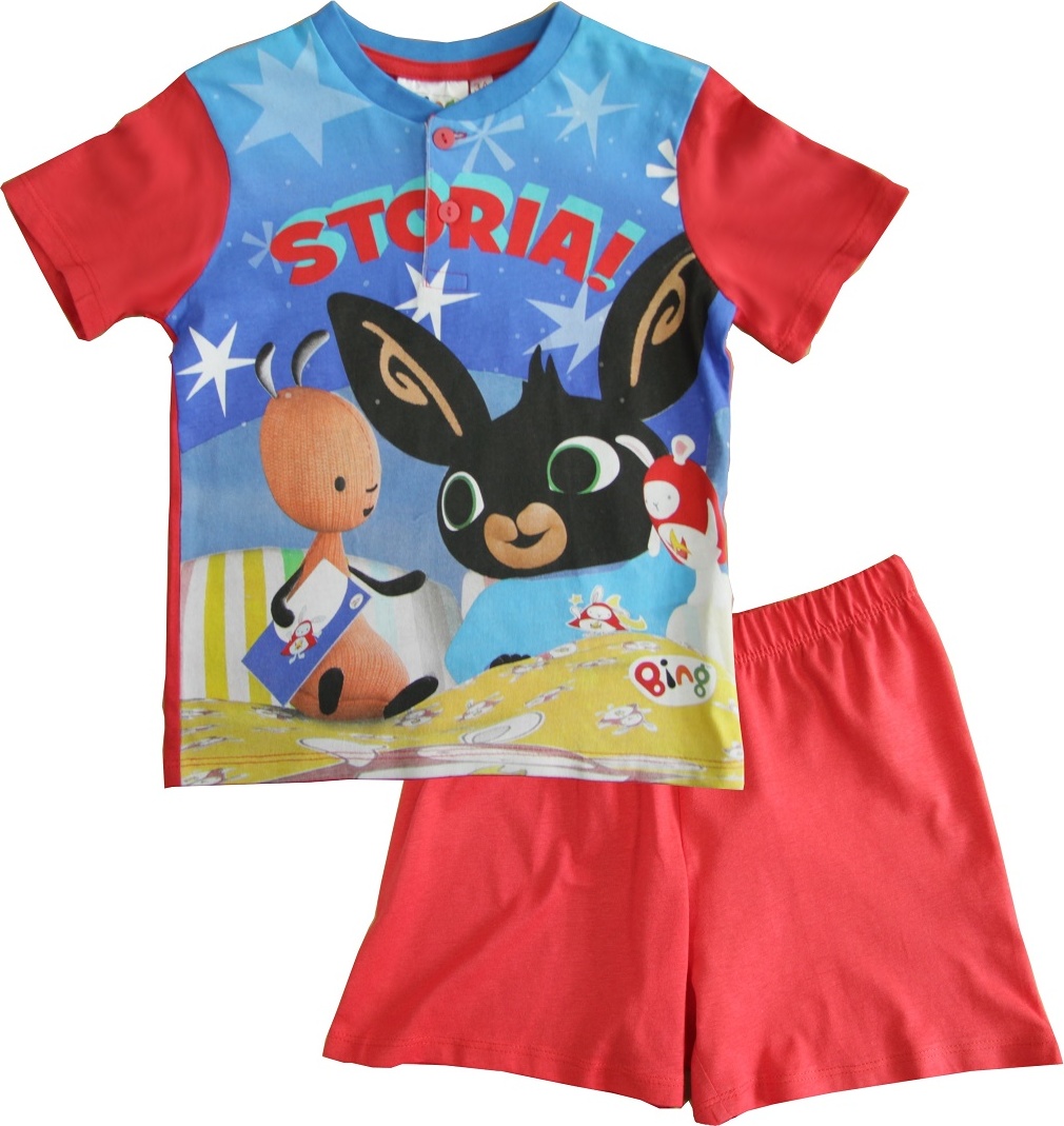 Bing Flop - červené chlapčenské pyžamo Veľkosť: 98