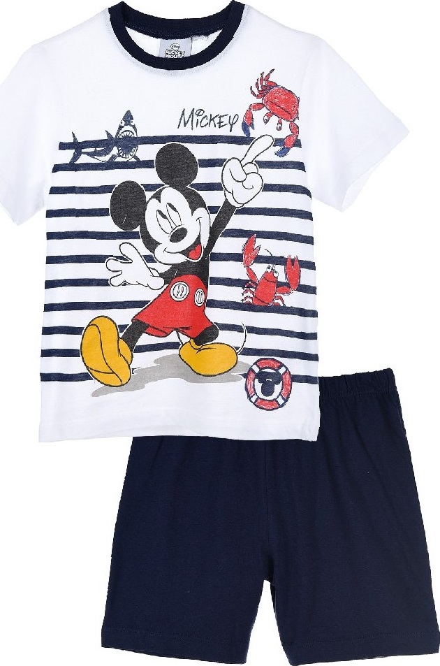 Mickey Mouse modro-biele chlapčenské pyžamo Veľkosť: 116