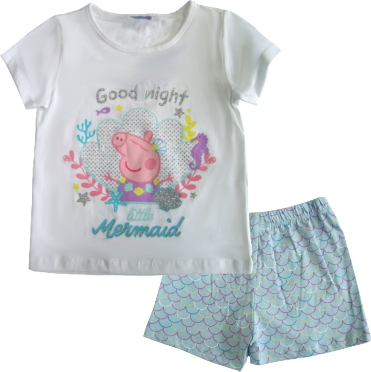 Modro-biele dievčenské pyžamo Peppa Pig D060PAB0000098 Veľkosť: 98