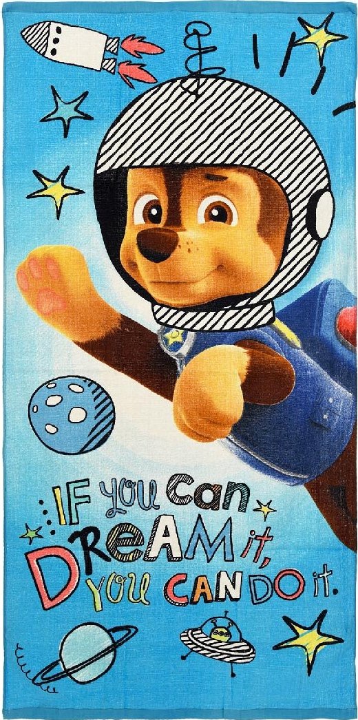 Modrá detská osuška Paw Patrol 70 x 140 cm Veľkosť: ONE SIZE