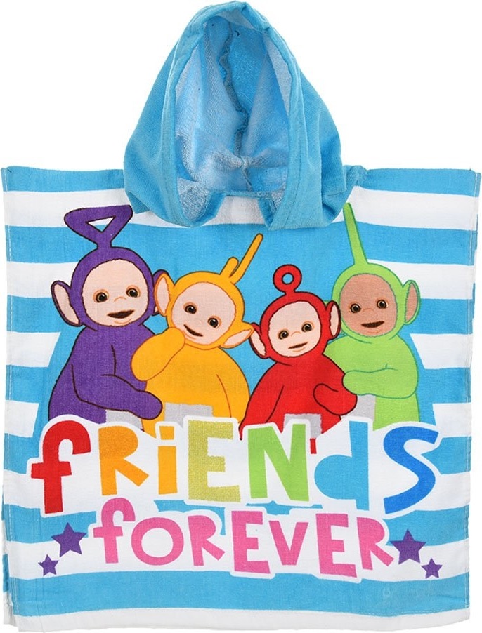 Modré plážové pončo s kapucňou Teletubbies Veľkosť: ONE SIZE