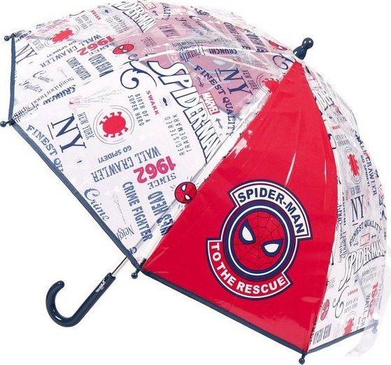 Spider-Man priehľadný chlapčenský dáždnik Veľkosť: ONE SIZE