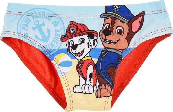 Chlapčenské plavky Paw Patrol - červené Veľkosť: 74, Barva: Barevná