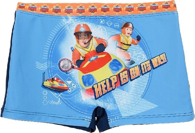 Chlapčenské plavky Fireman Sam - modré Veľkosť: 94