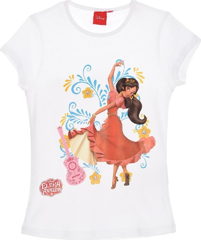 Elena of Avalor biele dievčenské tričko Veľkosť: 98