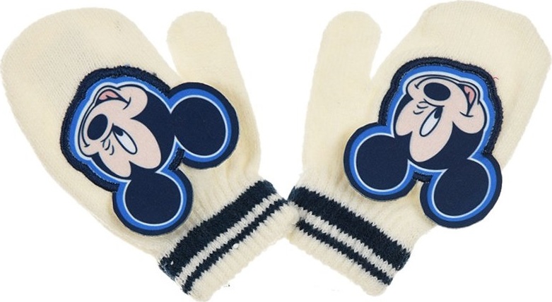 Mickey Mouse biele chlapčenské palčiaky Veľkosť: ONE SIZE