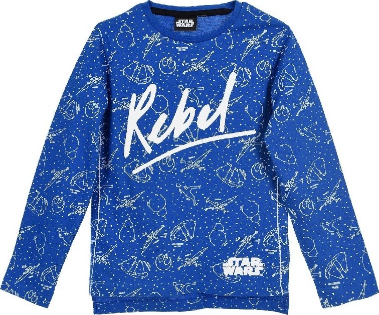 Star Wars modré chlapčenské tričko s potlačou Veľkosť: 116
