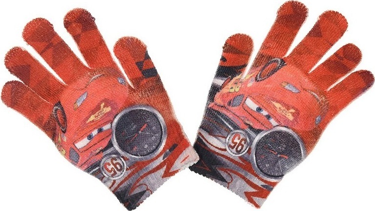 Disney Cars červené chlapčenské rukavice Veľkosť: ONE SIZE