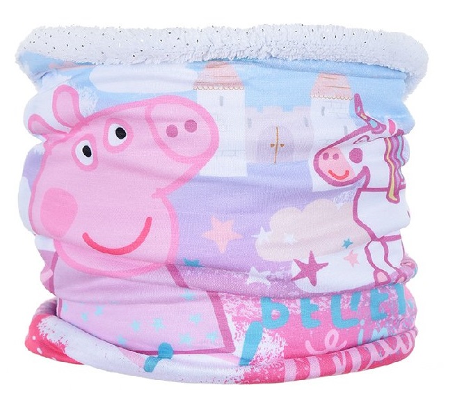 Prasiatko Pepa - svetlomodrý dievčenský nákrčník Veľkosť: ONE SIZE