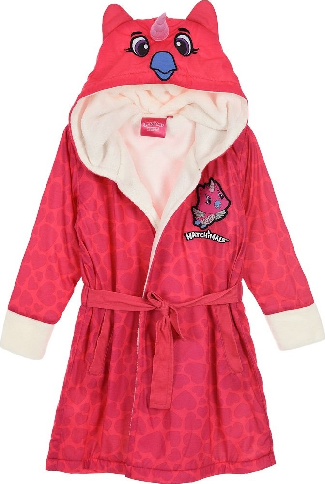 Hatchimals - tmavoružový dievčenský župan Veľkosť: 116