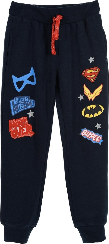 Super Hero Girls - Tmavomodré dievčenské tepláky Veľkosť: 98