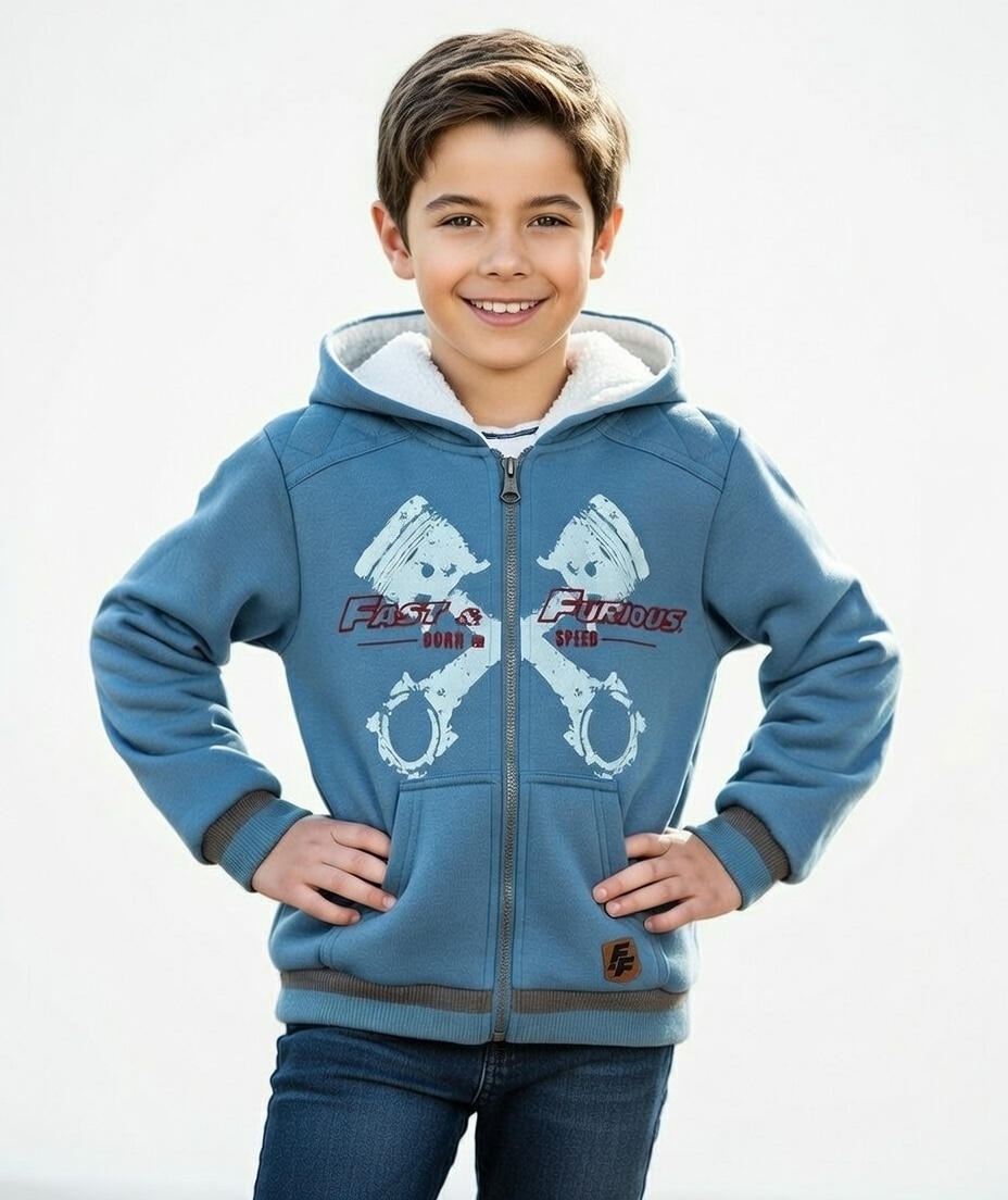 Fast and Furious - Modrá chlapčenská mikina Veľkosť: 128