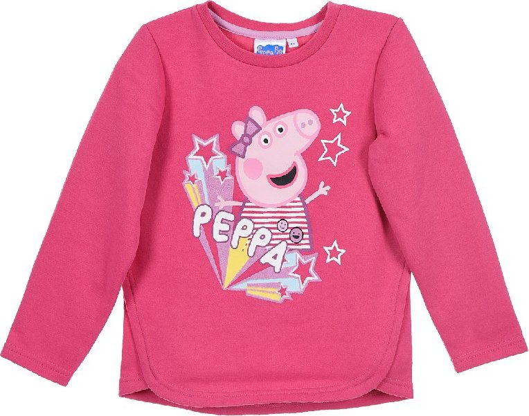 Dievčenská ružová mikina Peppa Pig Veľkosť: 98