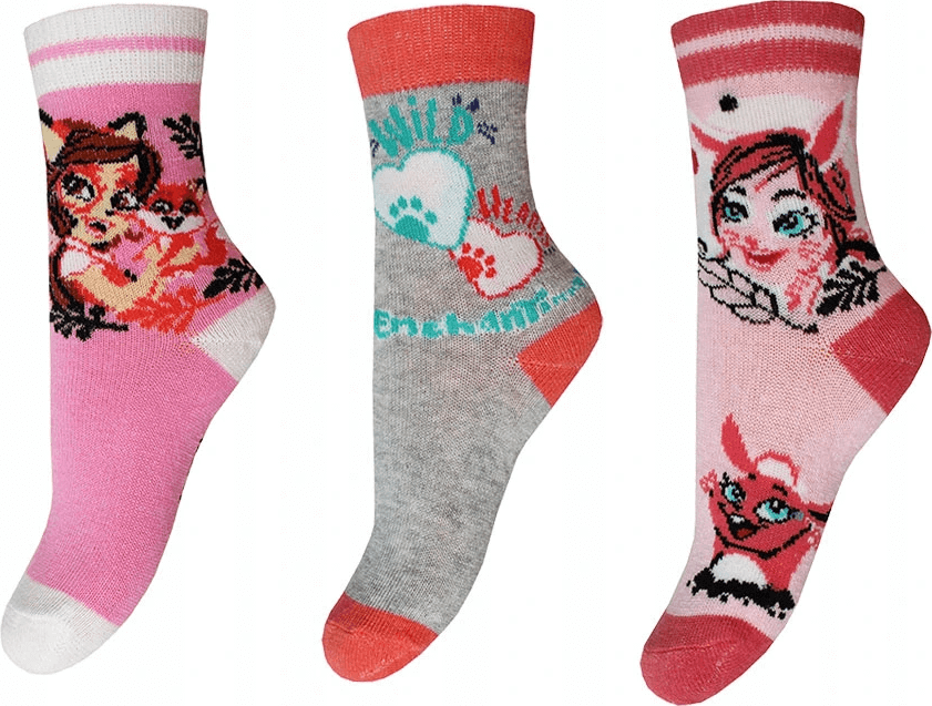 ENCHANTIMALS Dievčenská sada ponožiek Veľkosť: 23/26