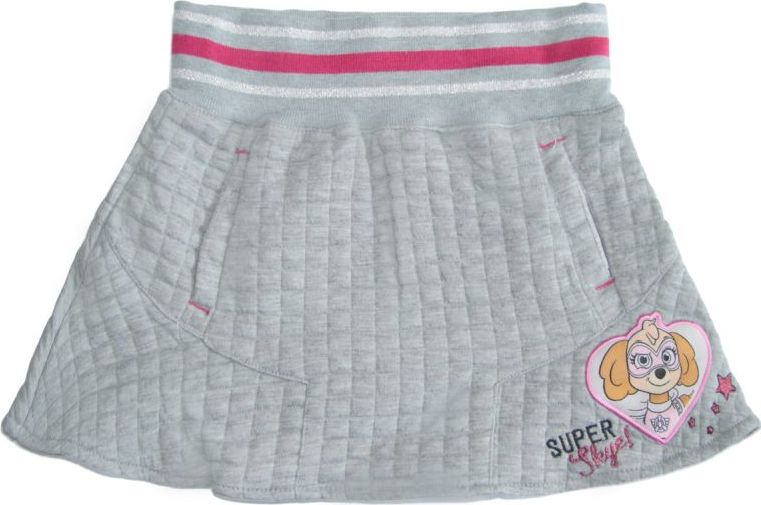 Sivá dievčenská sukňa s vreckami Veľkosť: 98