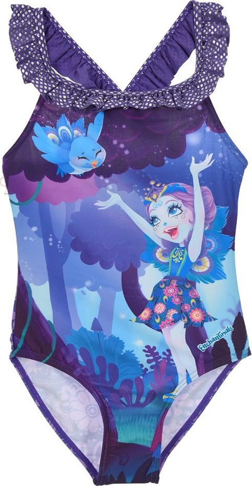 Enchantimals - fialové dievčenské plavky Veľkosť: 116