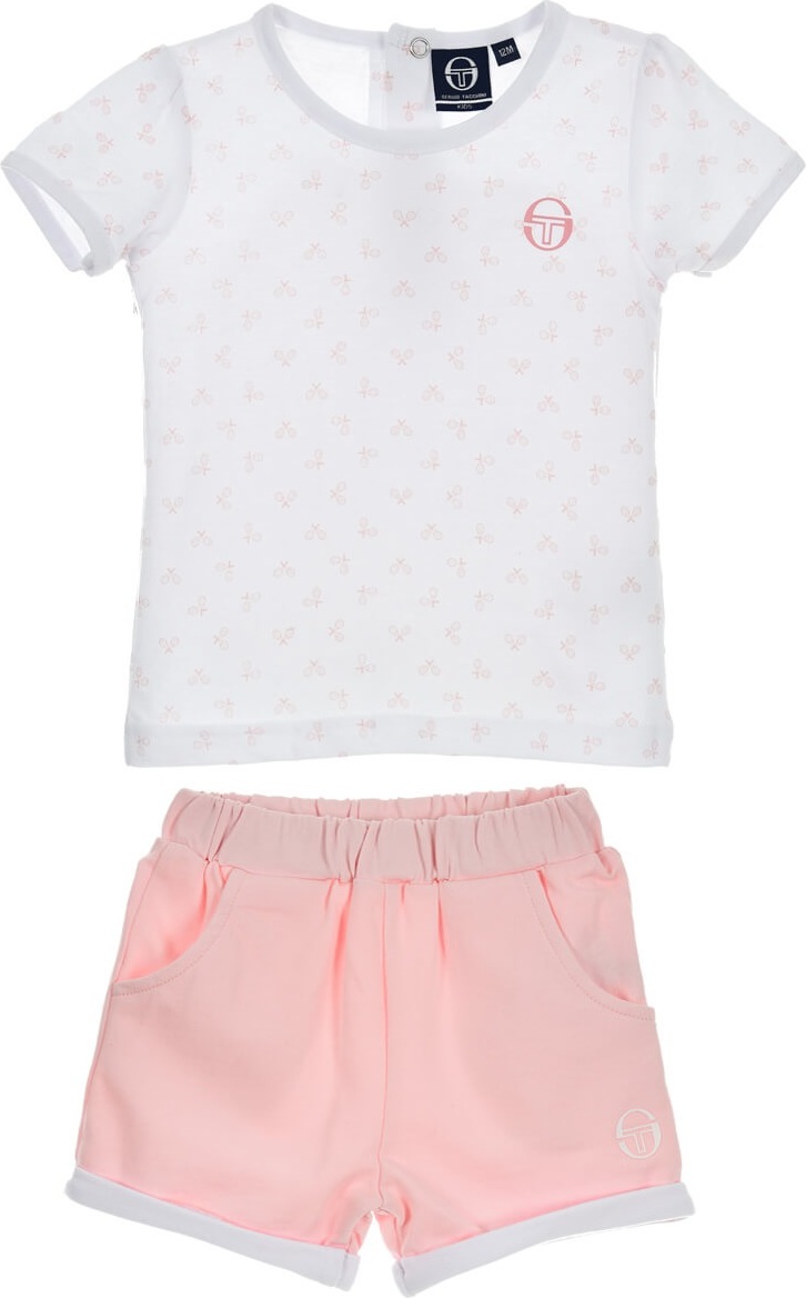 Sergio Tacchini bielo-ružový dievčenský komplet Veľkosť: 67