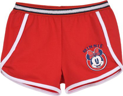 Minnie Mouse červené dievčenské šortky Veľkosť: 98