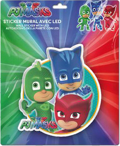 PJ Masks farebná nástenná LED lampa Veľkosť: ONE SIZE