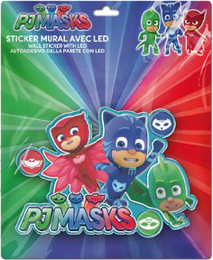 PJ Masks samolepiaca nástenná LED lampa Veľkosť: ONE SIZE