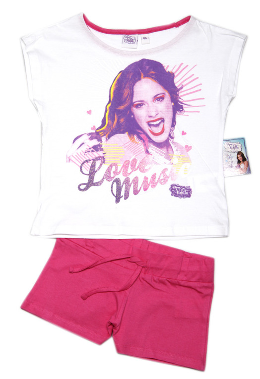 Violetta bielo-ružový set pre dievčatá Veľkosť: 114