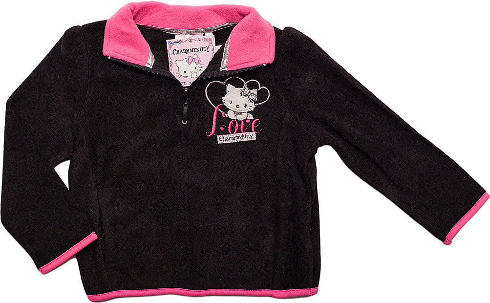 Charmmy Kitty čierna dievčenská mikina LOVE Veľkosť: 128