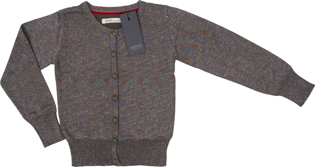 Emoi dievčenské tmavo hnedý sveter s gombíkmi Veľkosť: 116