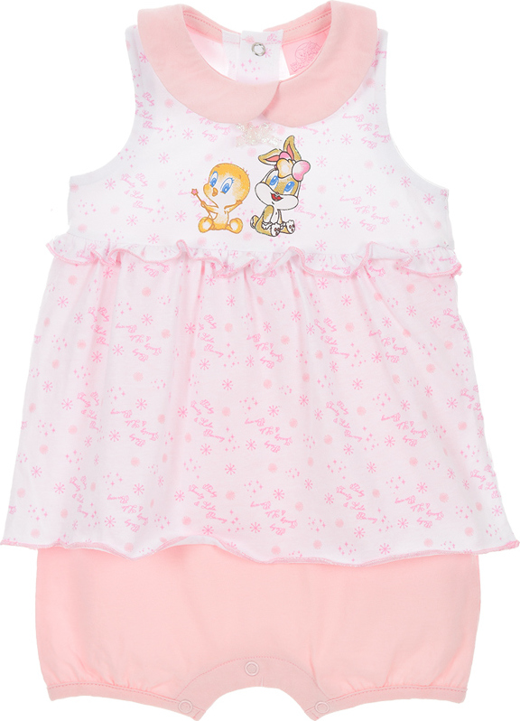 Looney Tunes dievčenské ružovo-biele body Veľkosť: 86