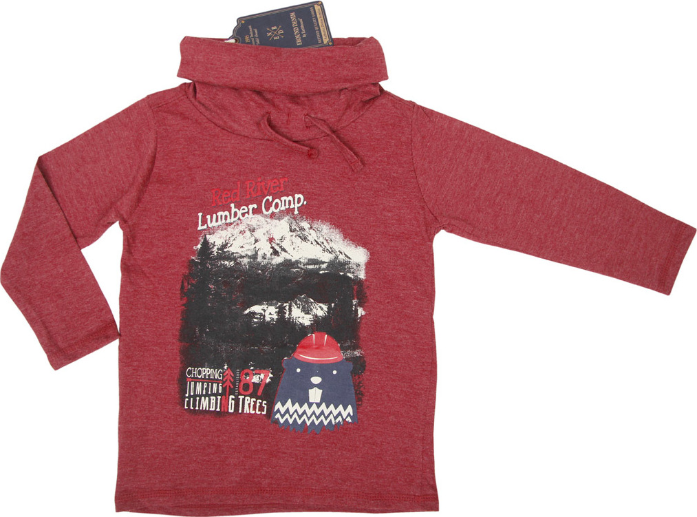 Ebound chlapčenské červené tričko s rolákom Veľkosť: 98