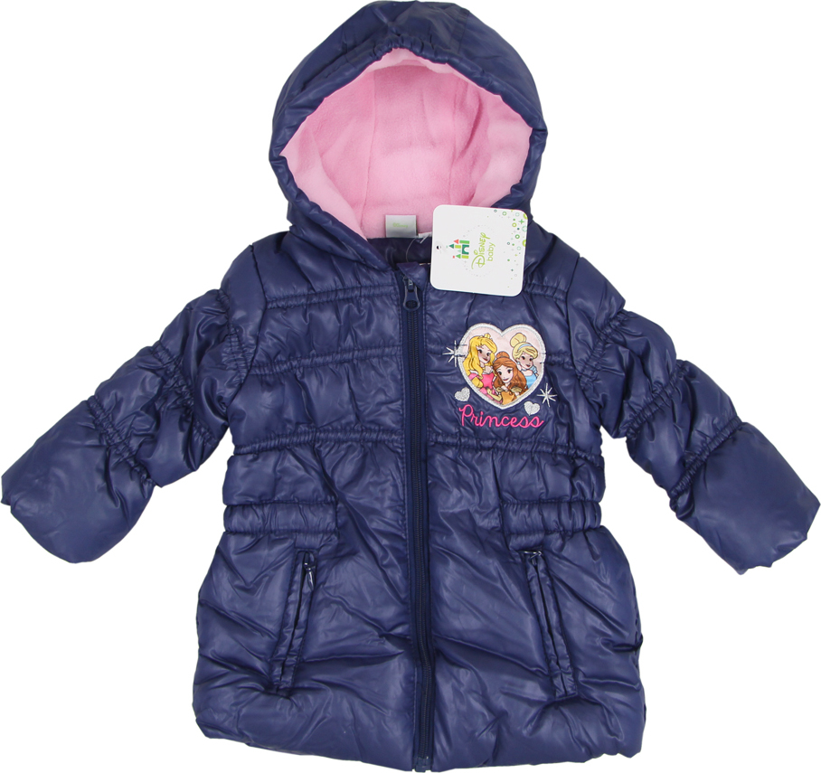 Disney Princesses dievčenská modrá bunda Veľkosť: 67