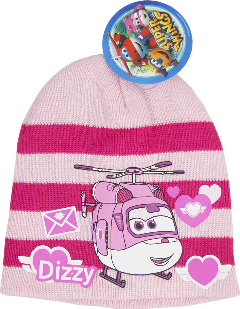 Super Wings dievčenská ružová čiapka Veľkosť: 54